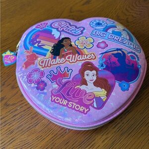 Disney Princess Heart Stationary Case - Pink Holographic